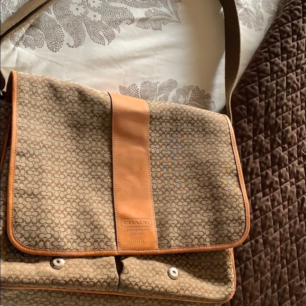 Signature coach lap top bag or diaper bag